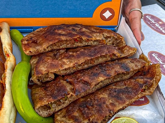 Hawawshi with cheese