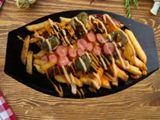 mix fries hotdog