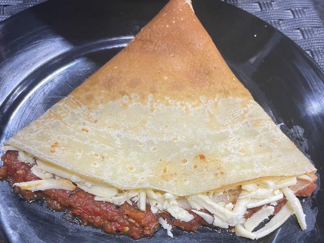 Muhammara And Mozzarella Crepe