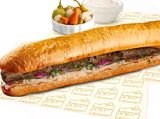 El Hadaba meat kofta French sandwich