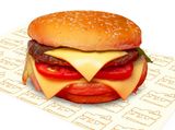 Cheese burger sandwich