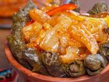 Kawar Tagine With Grape Leaves