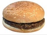 Large plain burger sandwich