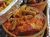 Okra Casserole with Meat