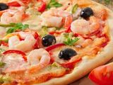 Oriental Pizza With Shrimp - Medium Size