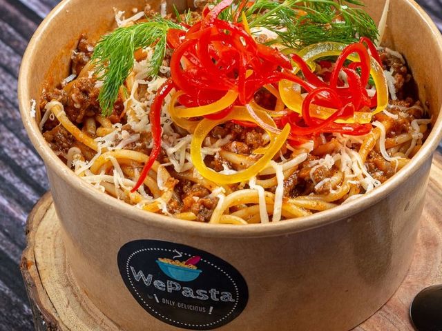 Minced Meat Red Sauce Pasta