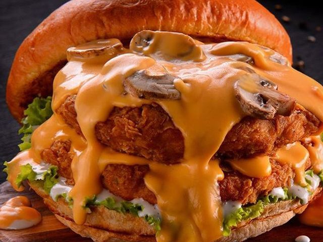 Mushroom And Swiss Chicken Sandwich