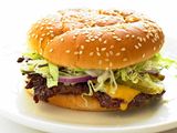 Old Style Beef Burger Sandwich ( Single )