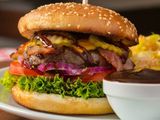 Pesto Bbq Meat Burger Sandwich
