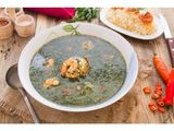 Molokhia with Shrimp Platter