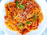 Red Sauce Mix Meat Pasta