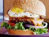 Egg burger sandwich