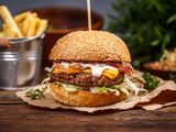 egg burger sandwich