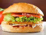 Beef Burger With Eggs Sandwich