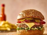 Bacon burger sandwich