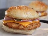 Chicken Burger With Cheese Sandwich