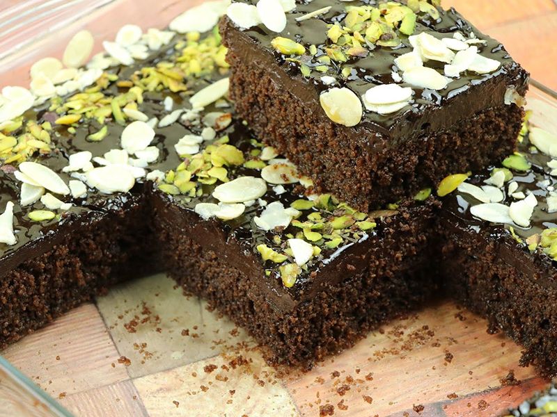 Basbousa With Chocolate