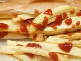 French Fries With Ketchup Sandwich