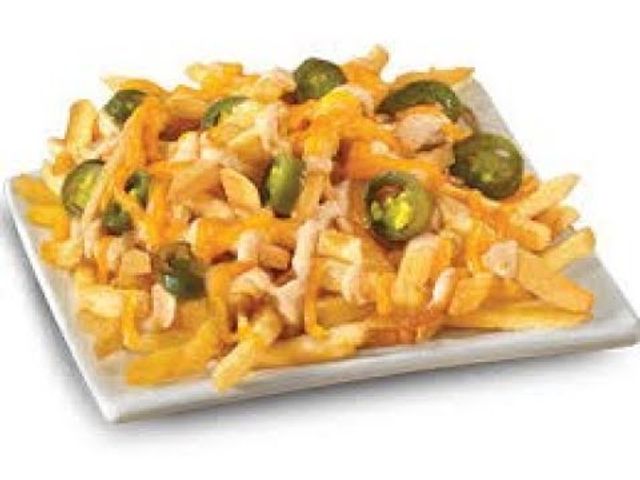 French Fries With Cheddar Cheese and Beef Bacon Platter