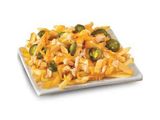 French Fries With Jalapeno And Cheddar Cheese Sauce