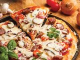 Pastrami And Hot Dog Pizza