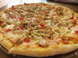 Italian Chicken Pizza With Tomato Sauce, Mozzarella And Chicken
