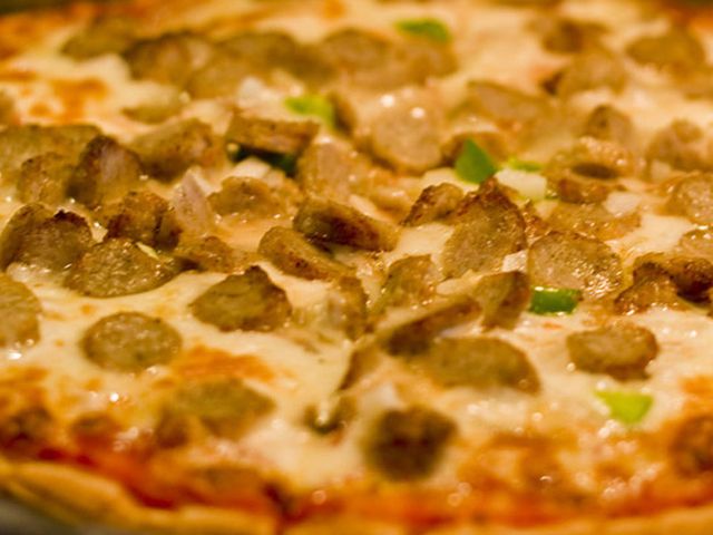 Oriental Sausage Pizza