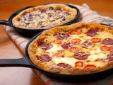 Pastrami oriental pizza