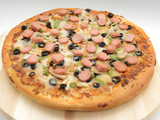 Hot Dog pizza