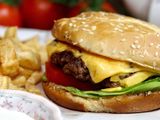 Jumbo Beef Burger With Cheese Sandwich