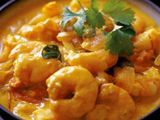 Shrimp With Curry Sauce Platter