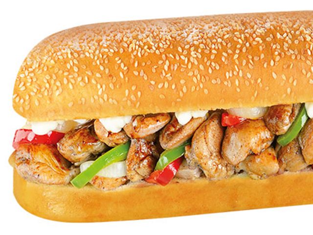 fajita shrimp sandwich