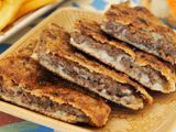 Meat with mozzarella Hawawshi