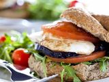 Eggplant With Vinegar And Garlic Sandwich