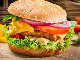 Burger With Eggs Sandwich