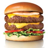 Charcoal burger sandwich