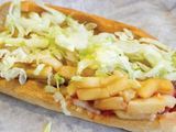French Fries With Eggs Sandwich