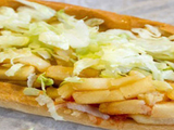 French Fries With Boiled Eggs Sandwich