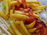 Potato With Garlic Dip Sandwich