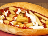 French Fries With Mix Cheese Sandwich