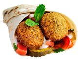 French Fries With Falafel Sandwich
