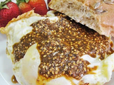 Fried Eggs With Feta Cheese Sandwich