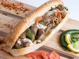 Grilled Oriental Sausage Sandwich
