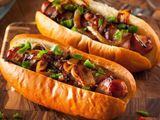 Grilled Oriental Sausage Sandwich