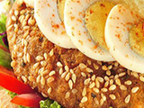 Taamia With Boiled Eggs Sandwich
