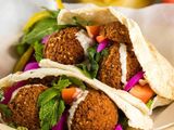 Falafel With Chickpeas Sandwich