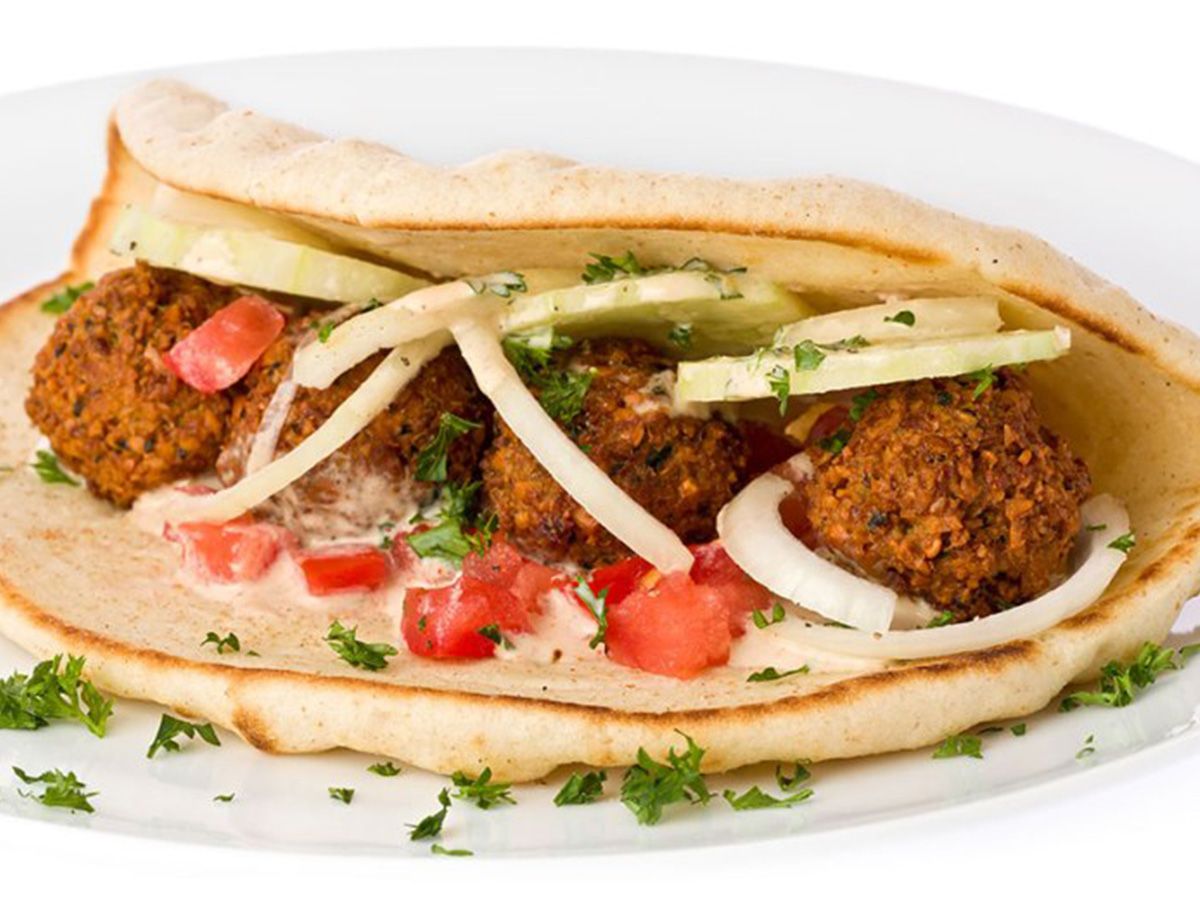 Falafel With Egg Sandwich