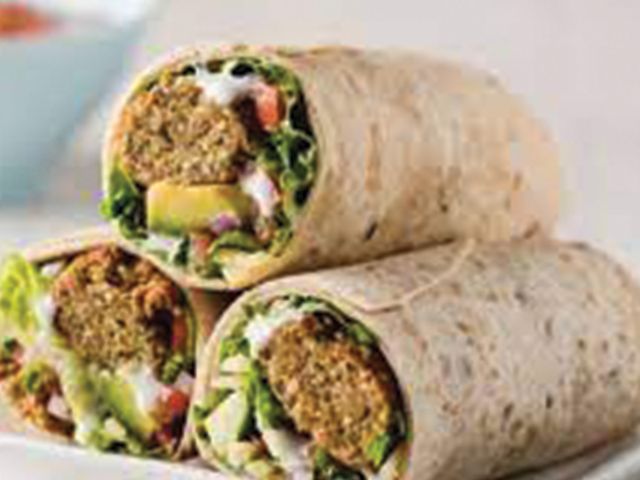 Falafel Saj Sandwich