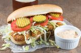 Fried Shrimp Kofta Sandwich