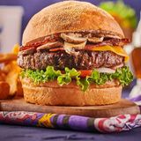 Cajun Shrooms burger